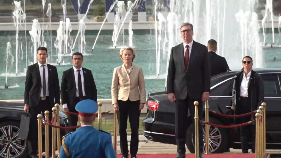 Sastanak predsednika Vučića sa predsednicom Evropske komisije Ursule fon der Lajen