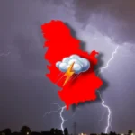 KIŠA ĆE LITI KAO IZ KABLA Proglašen meteoalarm za celu Srbiju, evo kad će GRUNUTI nevreme!