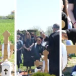 "SINE, OTVORI OČI DOŠLE SU TI ĆERKE" Majka Darka Lazića zajecala, pa zagrlila Draganov krst na grobu