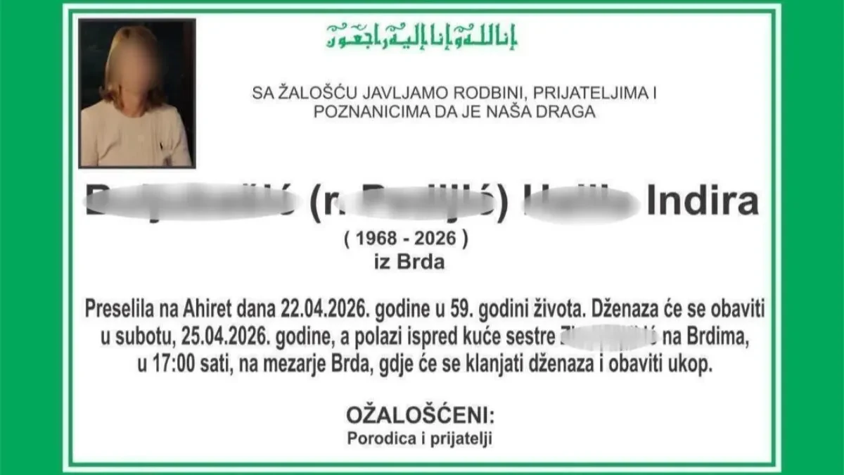 UBIO ŽENU,PA SE OBESIO O ORAH Danas je Indirina sahrana