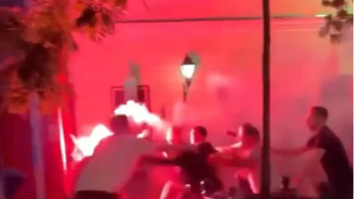 Tuča navijača Arsenala i PSŽ-a! Haos u Budimpešti pred finale Lige šampiona (VIDEO)