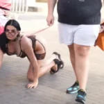 U halterima šeta na lancu! Stravične scene zaprepastile građane (FOTO)