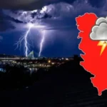 NEVREME STIŽE U SRBIJU! RHMZ upozorava na grad, olujni vetar i obilne pljuskove!