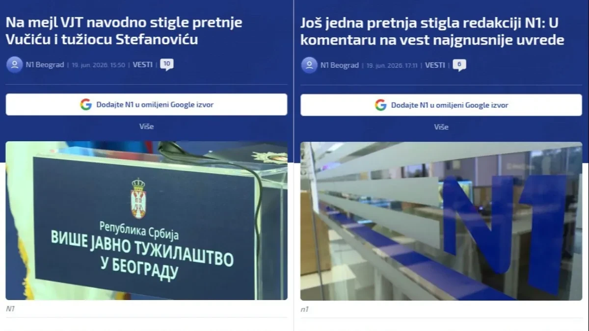 Ovako blokaderska N1 truje javnost! Kod koga stižu pretnje