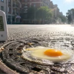 U Novom Sadu ispekli jaje na šahti! Na suncu izmereno više od 50 stepeni
