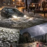 Apokaliptični prizori nevremena u Srbiji! Posle Prijepolja i Nove Varoši na udaru Zlatibor i Užice, grad tukao bez milosti, ulice pod vodom (VIDEO)