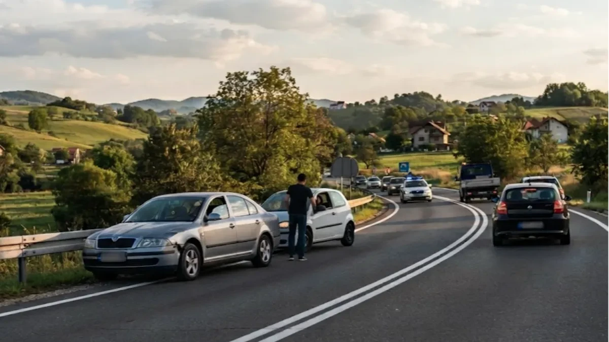 BMW prešao u suprotnu traku i zakucao se u drugo vozilo! Jedna osoba poginula, četvoro povređenih