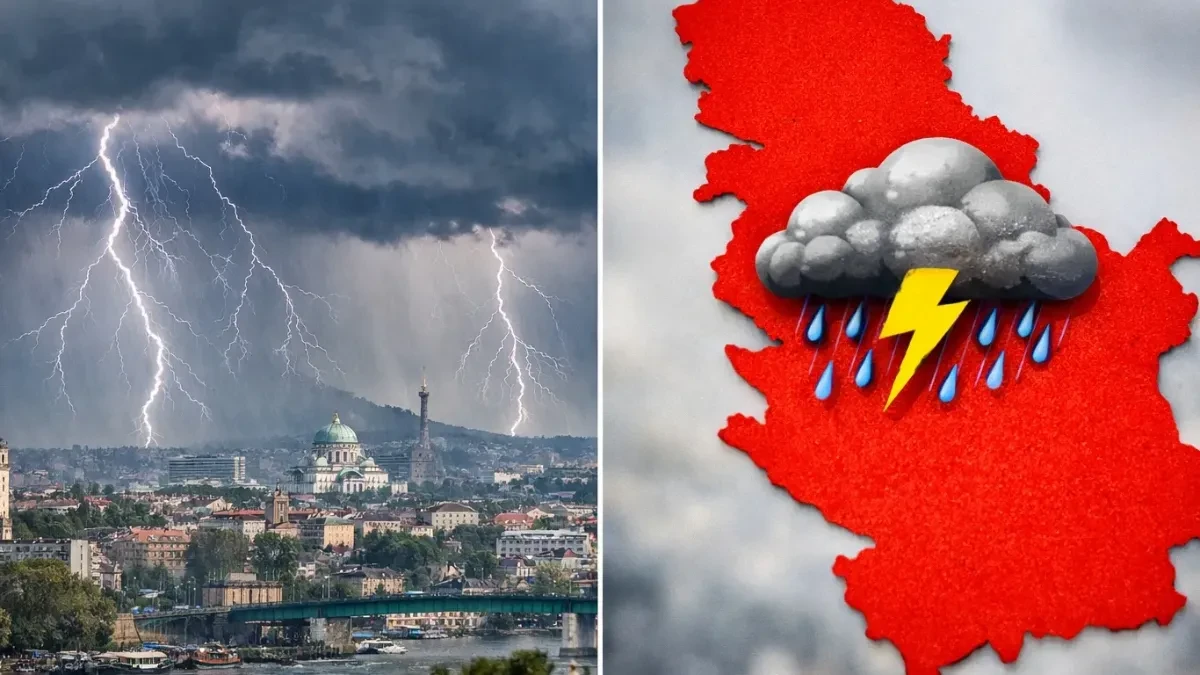 Olujna masa večeras stiže u Srbiju: Evo kada udara na Beograd, temperatura pada za preko 10 stepeni