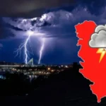 Stižu oluje sa gradom i olujnim vetrom: RHMZ upozorava na opasnu promenu vremena
