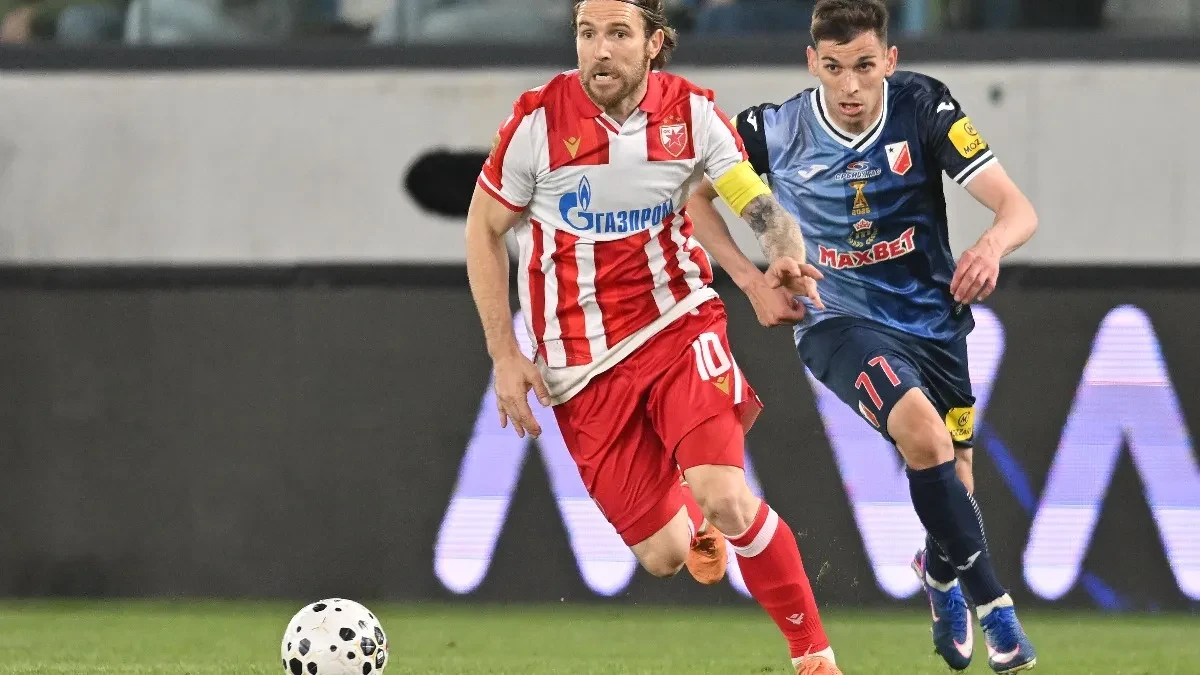 Crvena zvezda - Vojvodina: Crveno-beli gaze