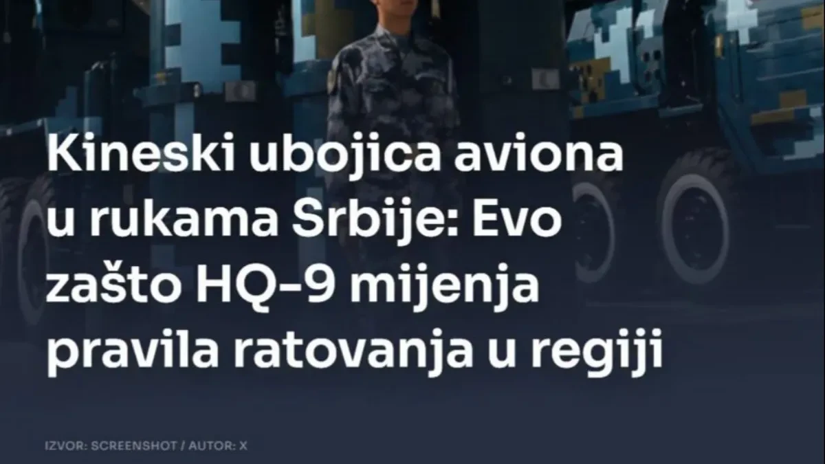 Uzbuna u Hrvatskoj: Kineski ubica aviona u rukama Srbije, menja se odnos snaga u regionu!