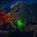 Evropa u mraku, Srbija svetli zeleno: Mapa koja je ponizila velike sile