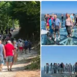 Nestvarni snimci sa Kablara! Stanu na staklo iznad ambisa, a onda pogledaju dole (VIDEO)
