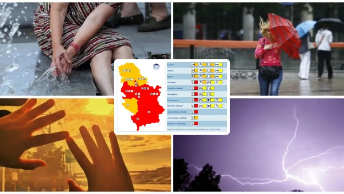 Nije kraj paklenim vrućinama! Srbiju ponovo čekaju temperature do 36 stepeni, ali stižu i olujni udari vetra