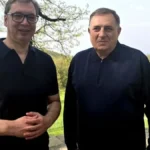 Vučić i Dodik u manastiru Rmanj sa episkopom Sergijem