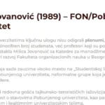  Ko su blokaderi na listi? Milica Jovanović
