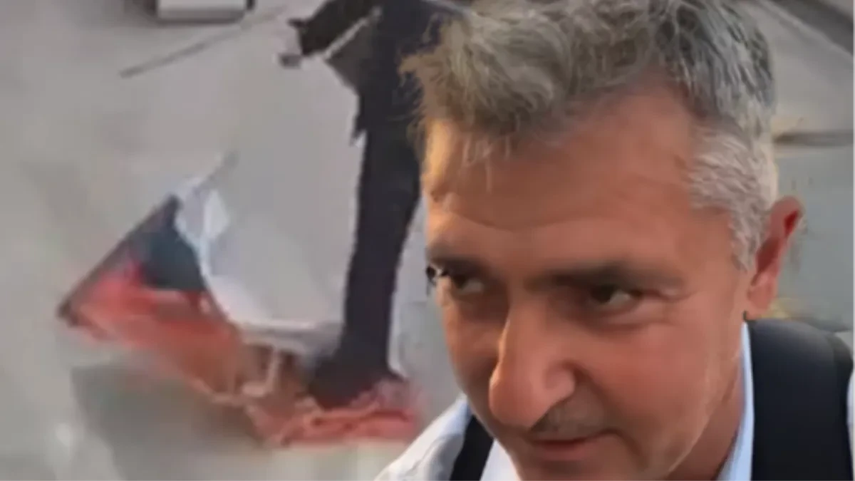 Srdanovićev aktivista baca i gazi zastavu Srbije!