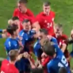 Haos na meču Srbije i Rusije: Tuča fudbalera i dva crvena kartona (VIDEO)