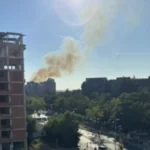 Požar na Vidikovcu: Širi se gust dim