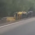 Prevrnuo se kamion između Kule i Crvenke: Saobraćaj u kolapsu